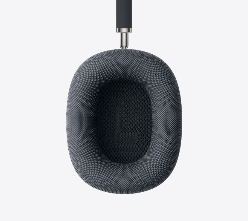 سماعات الرأس AirPods&nbsp;Max&nbsp;2، لون سماء الليل، تفاصيل بطانة الأذنين الداخلية