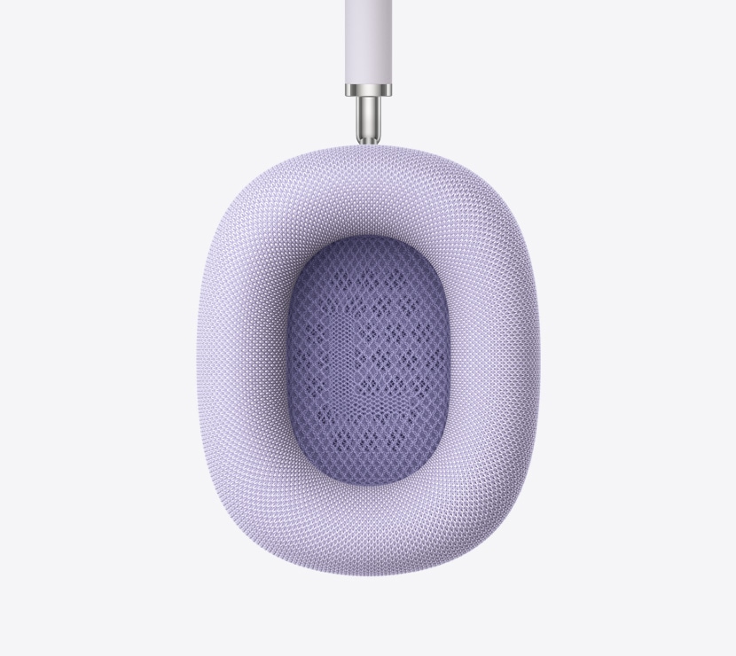 سماعات الرأس AirPods&nbsp;Max&nbsp;2، لون ليلكي، تفاصيل بطانة الأذنين الداخلية