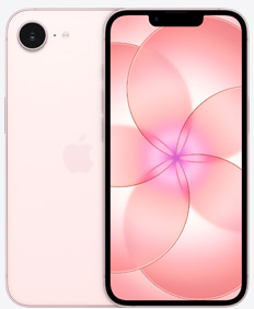 iPhone 17e i blekrosa