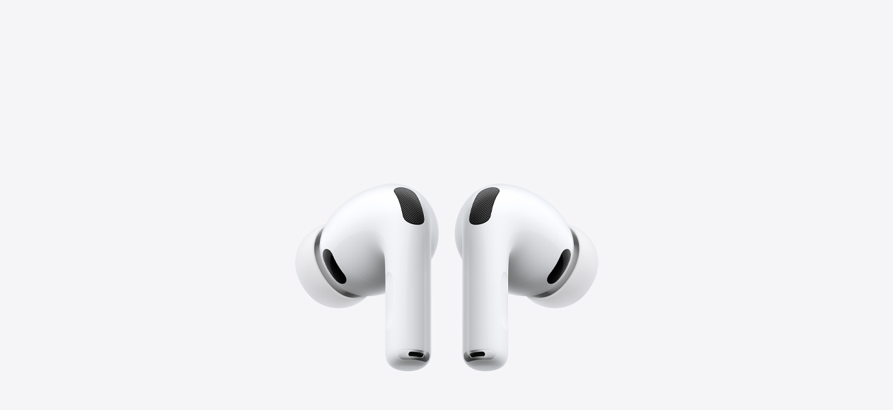 AirPods Pro 3, trådlösa hörlurar, vita, örontoppar i silikon