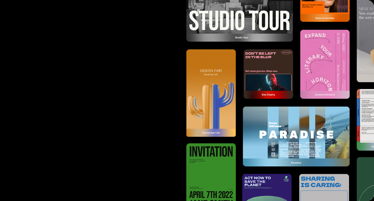 Éventail de photos et d’illustrations montrant les capacités de Pixelmator Pro